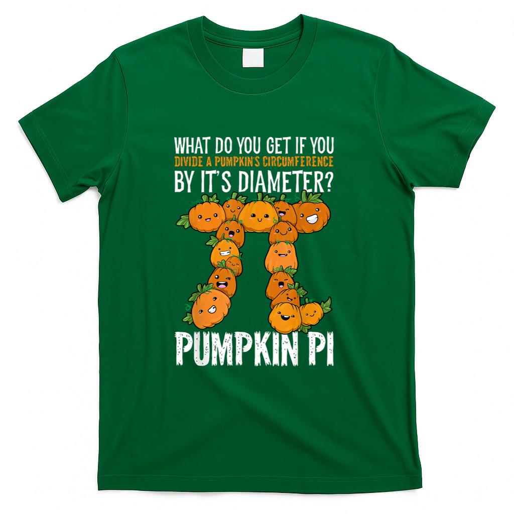 Math Shirt Pumpkin Pi Math Teacher Halloween Thanksgiving Pi T-Shirt