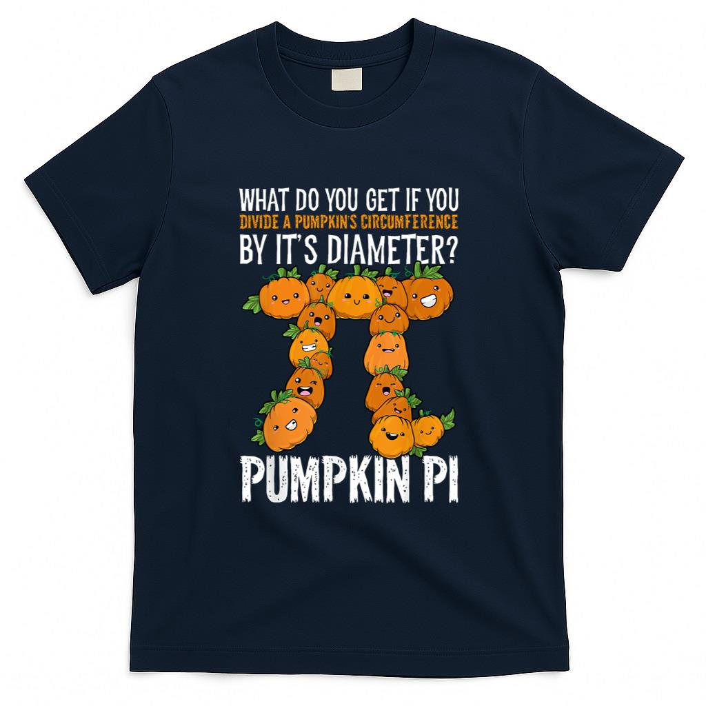 Math Shirt Pumpkin Pi Math Teacher Halloween Thanksgiving Pi T-Shirt