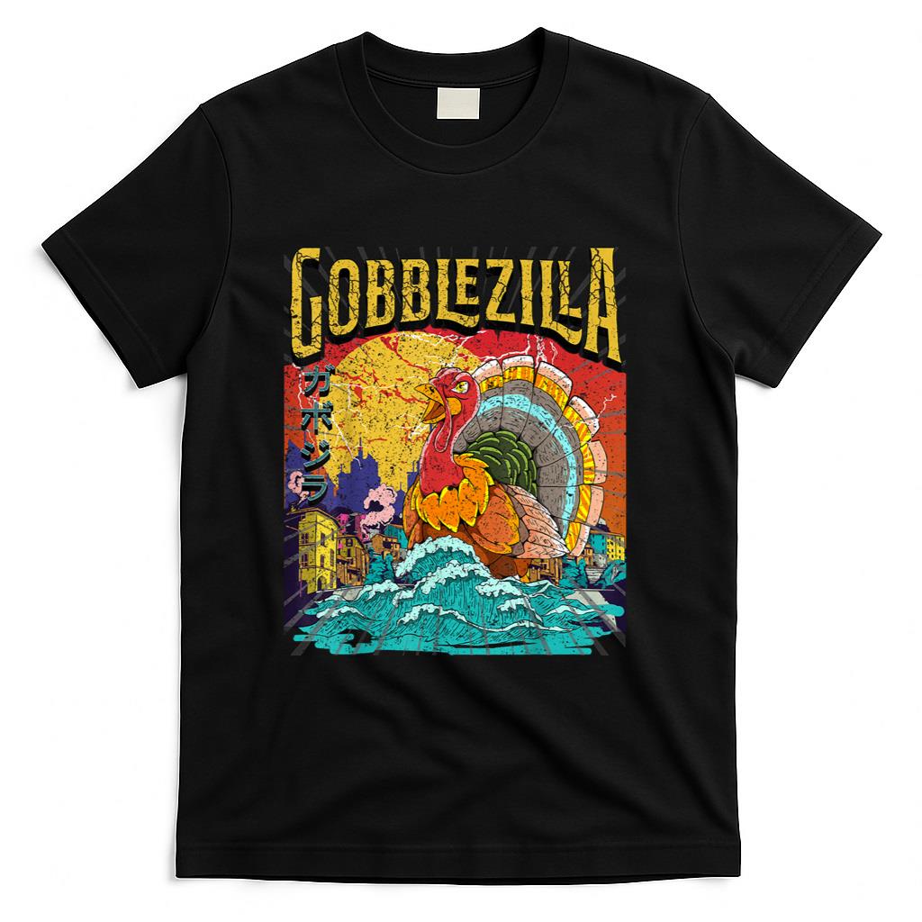 Turkey Day Thanksgiving Gobblezilla T-Shirt
