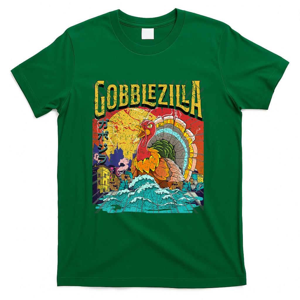 Turkey Day Thanksgiving Gobblezilla T-Shirt