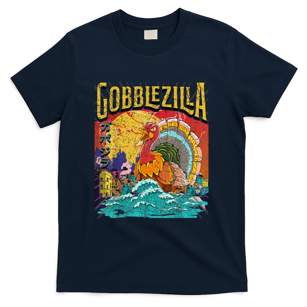 Turkey Day Thanksgiving Gobblezilla T-Shirt