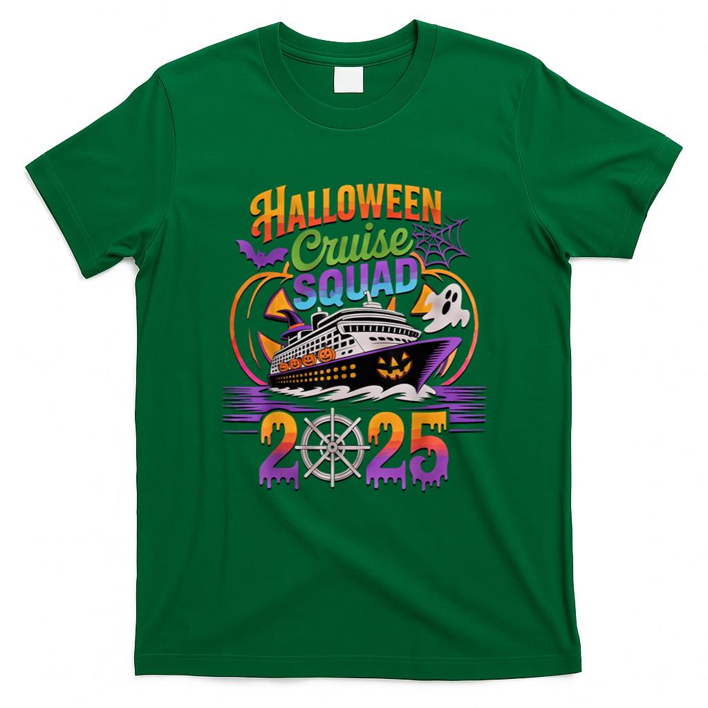 Halloween Shirt - Halloween Cruise Squad 2025 Matching Cruising Crew Vacation T-Shirt