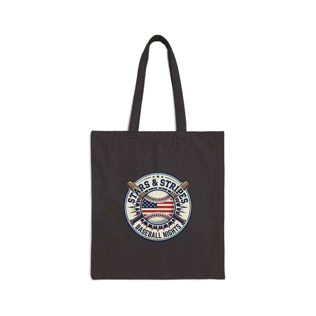 All Stars & Stripes Baseball Tote | Patriotic Vintage Baseball Graphic, Red White Blue