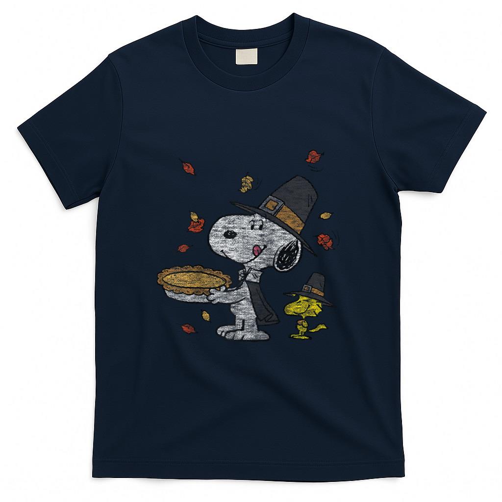 Peanuts - Thanksgiving Scene Raglan Baseball Tee