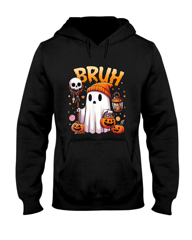 Halloween Shirt - Bruh Ghost Halloween Cute Ghost Trick Or Treat Candy Kids T-Shirt