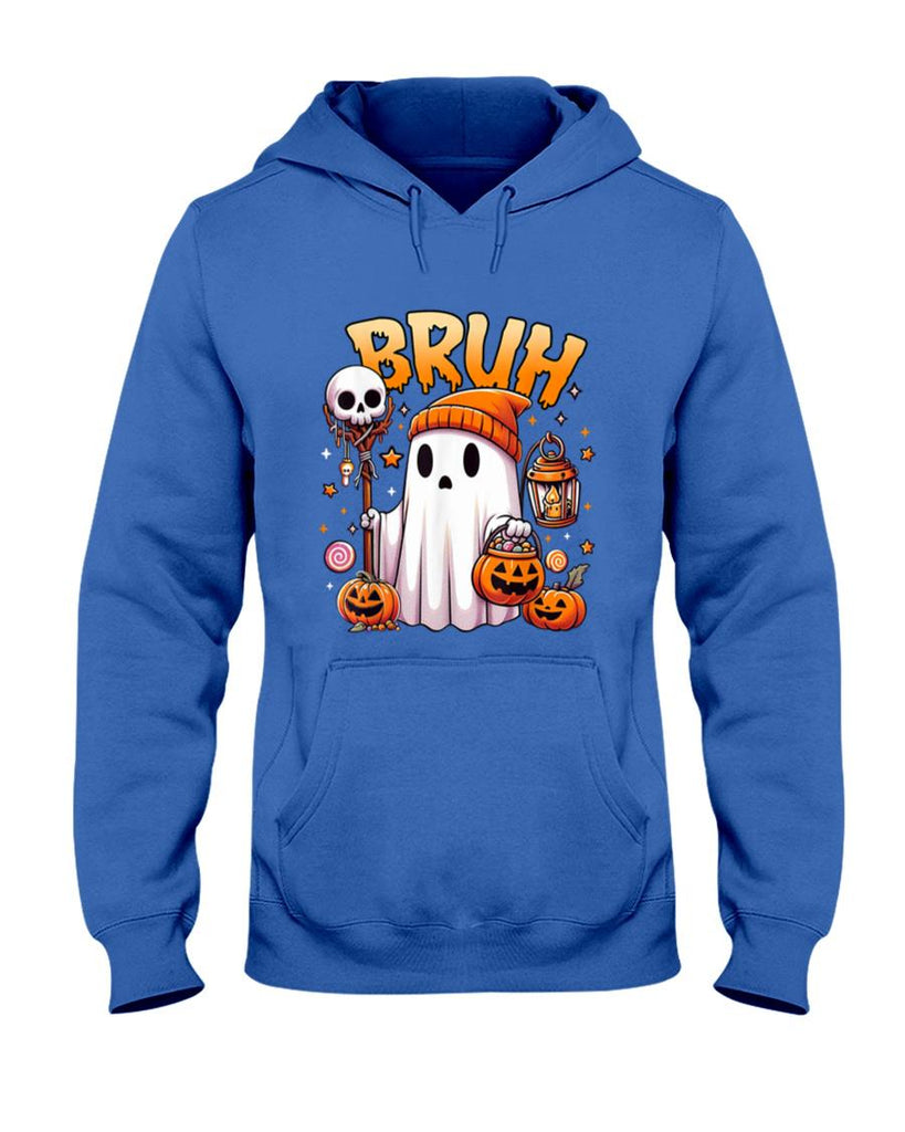 Halloween Shirt - Bruh Ghost Halloween Cute Ghost Trick Or Treat Candy Kids T-Shirt