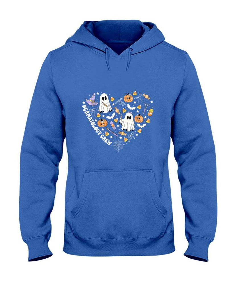 Halloween Shirt - Halloween Dermatology Crew Ghost Pumpkin Heart Dermatologist T-Shirt