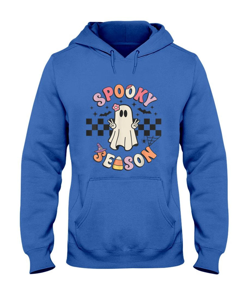 Halloween Shirt - Spooky Season Retro Happy Halloween Ghost Women Toddler Girl T-Shirt