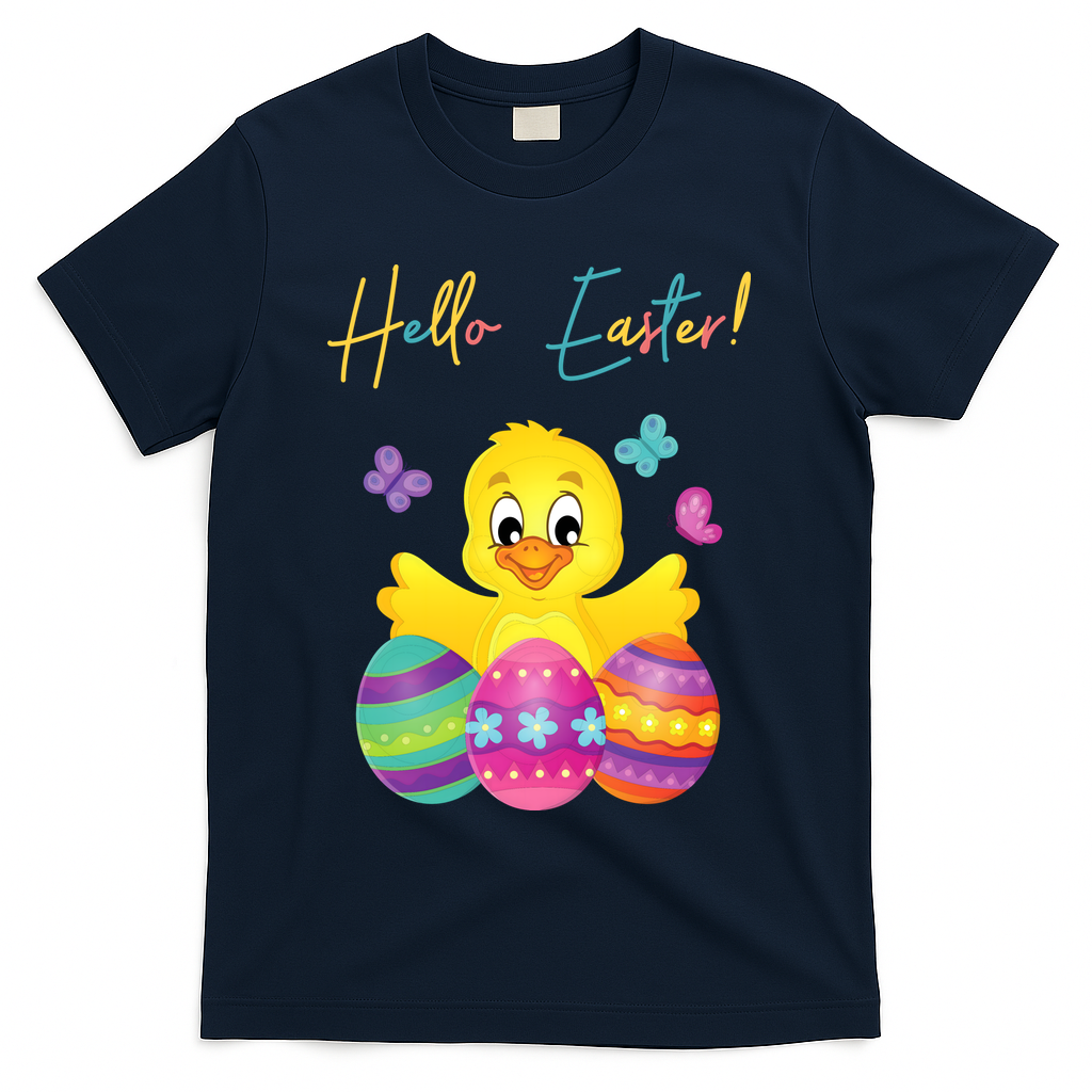 Hello Easter Cute Chick Holiday T-Shirt