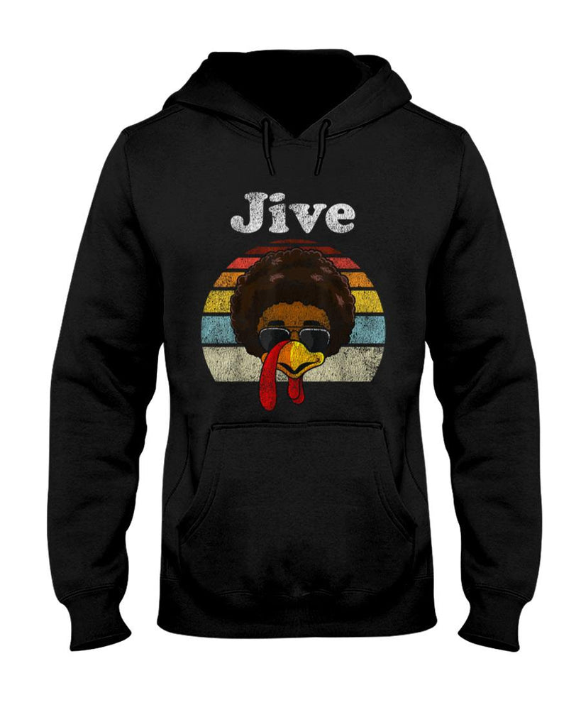 Jive Thanksgiving Turkey Day Funny Face Vintage Retro Style T-Shirt