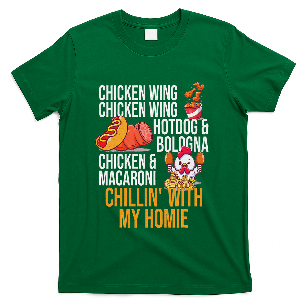 Chicken Wing Chicken Wing Hot Dog And Bologna T-Shirt