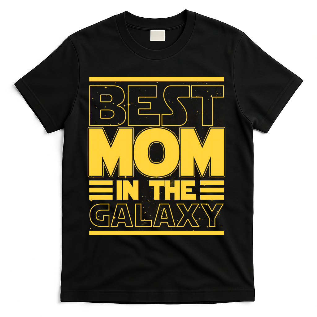 Funny Best Mom In The Galaxy SciFi Fan T-Shirt