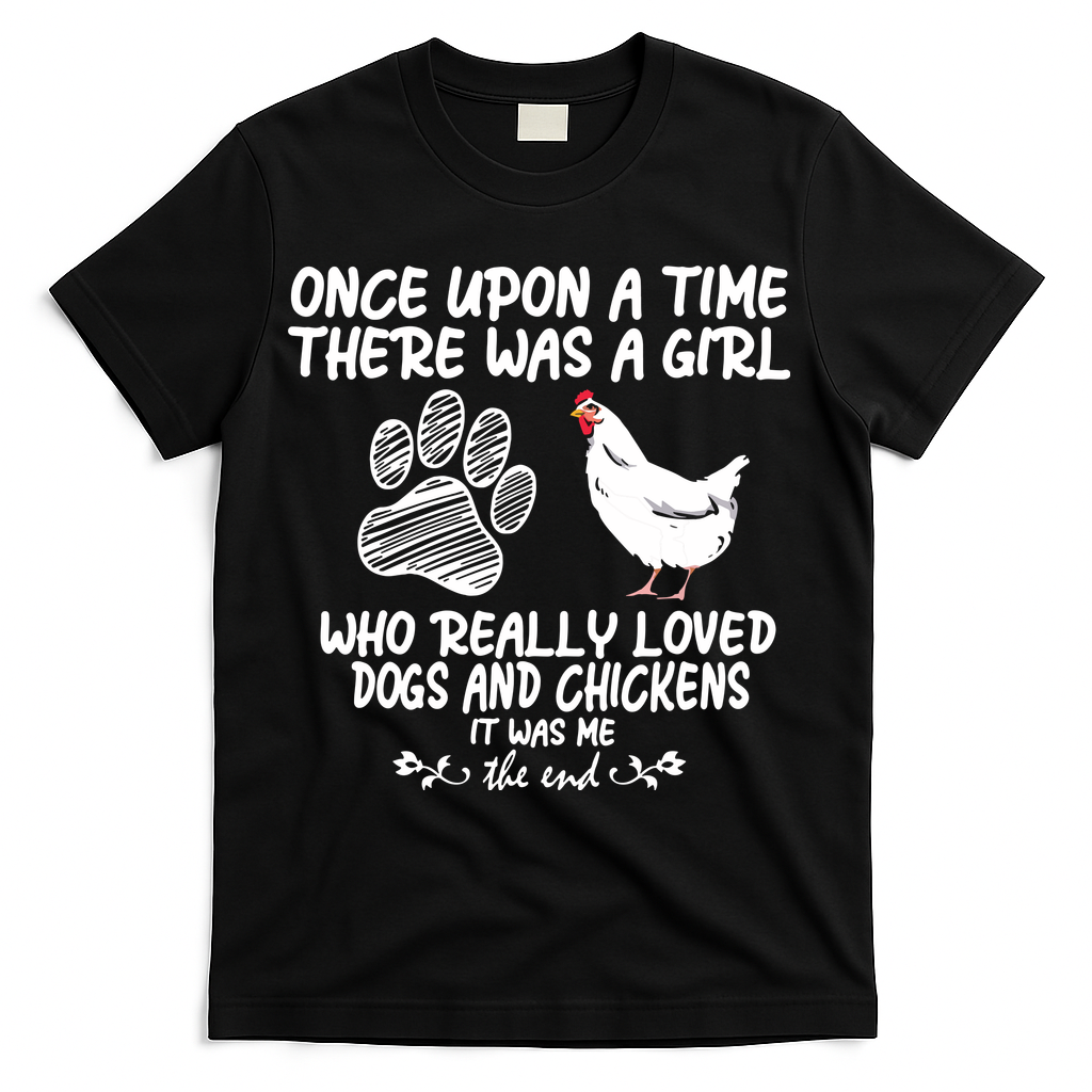 Funny Chicken Shirts For Women Funny Dog Tee Farmer T-Shirt