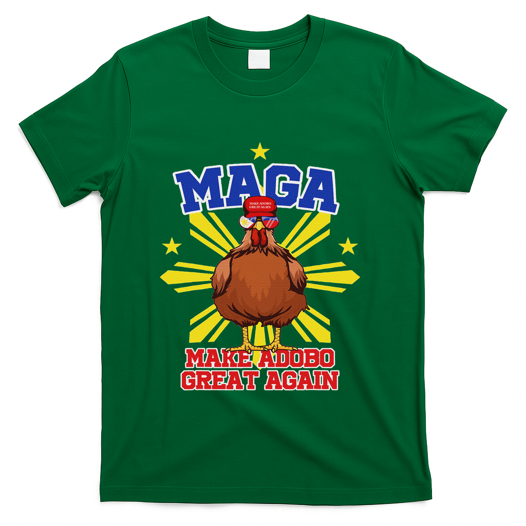 Funny Chicken Adobo Proud Pinoy Filipino T-Shirt