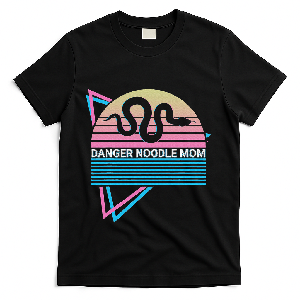 Funny Snake Mom Meme Danger Noodle Mom T-Shirt