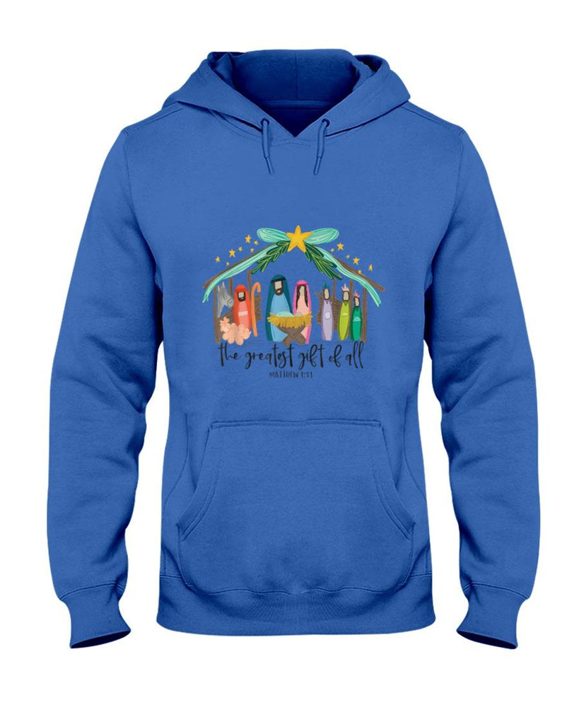 The Greatest Gift For All Christmas Nativity Jesus Christian T-Shirt