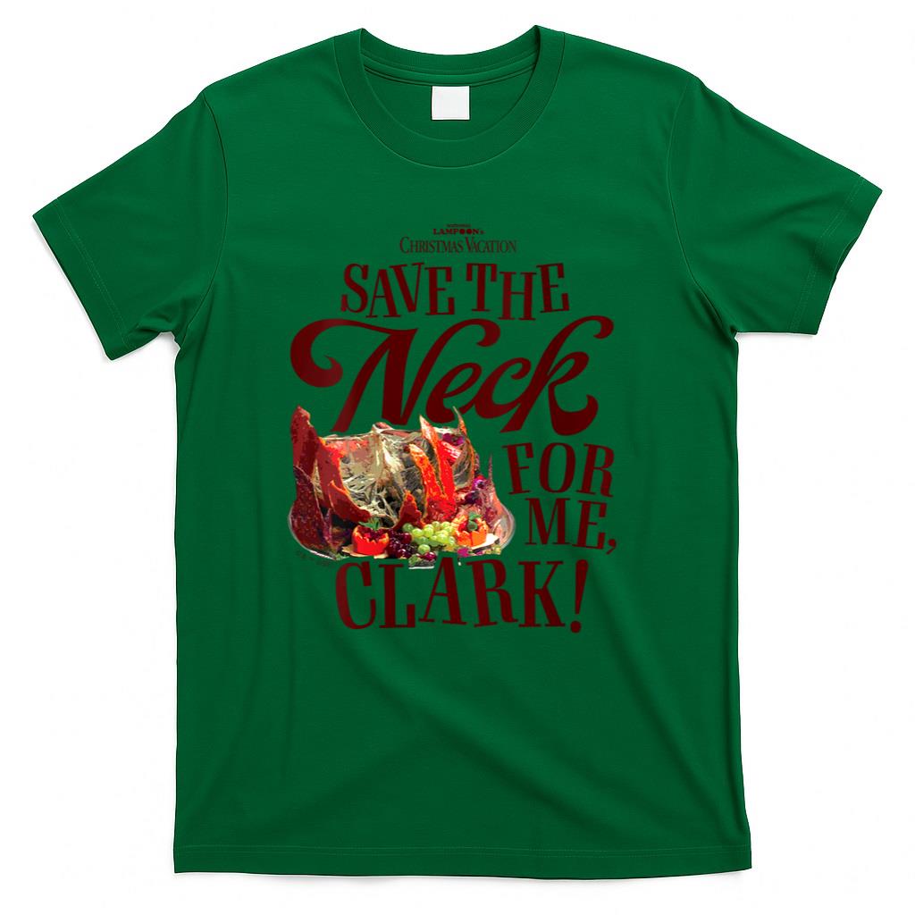 Womens National Lampoons Christmas Vacation - Save The Neck Clark V-Neck T-Shirt