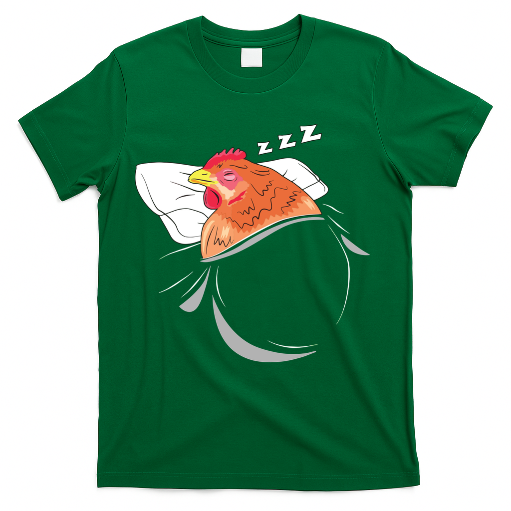 Chicken Sleeping Pajamas Nap PJs Outfit Farmer Gift Chicken T-Shirt