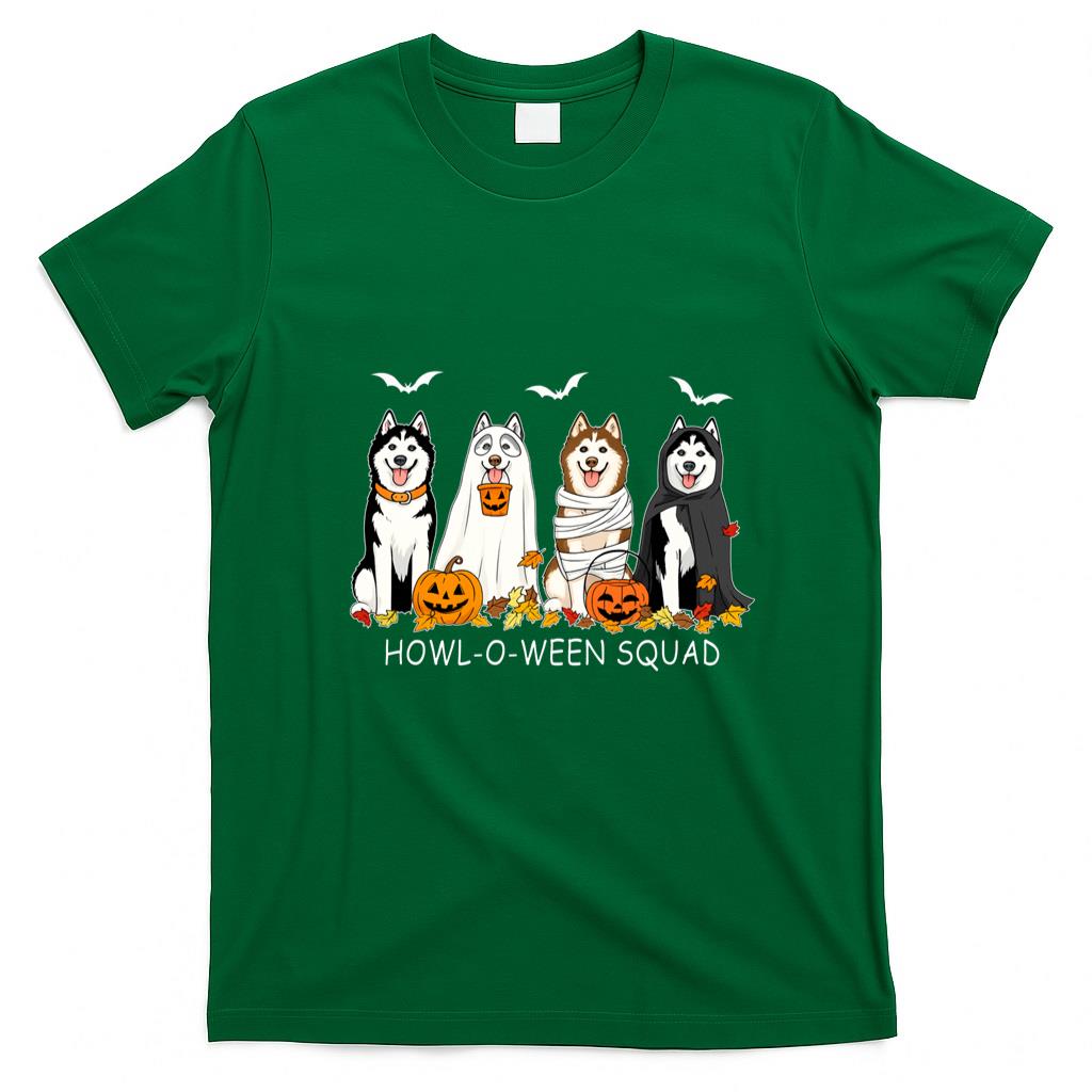 Pet Mom Halloween Shirt - Funny Husky Ghost Dogs Halloween Husky Dog Mom Husky Lover Sweatshirt
