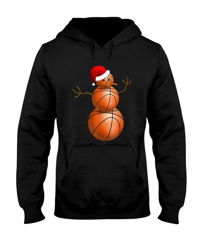 Christmas Basketball Shirt - Basketball Snowman T-Shirt T-Shirt