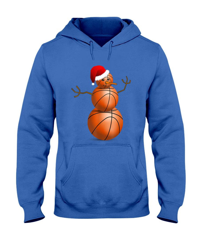 Christmas Basketball Shirt - Basketball Snowman T-Shirt T-Shirt