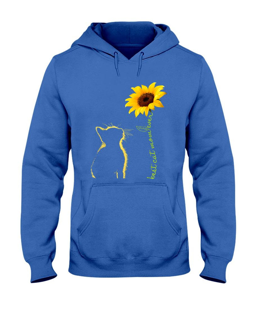 Pet Mom Halloween Shirt - Best Cat Mom Ever Sunflower Mother's Day for Cat Lover T-Shirt for Men Women Girls Kids