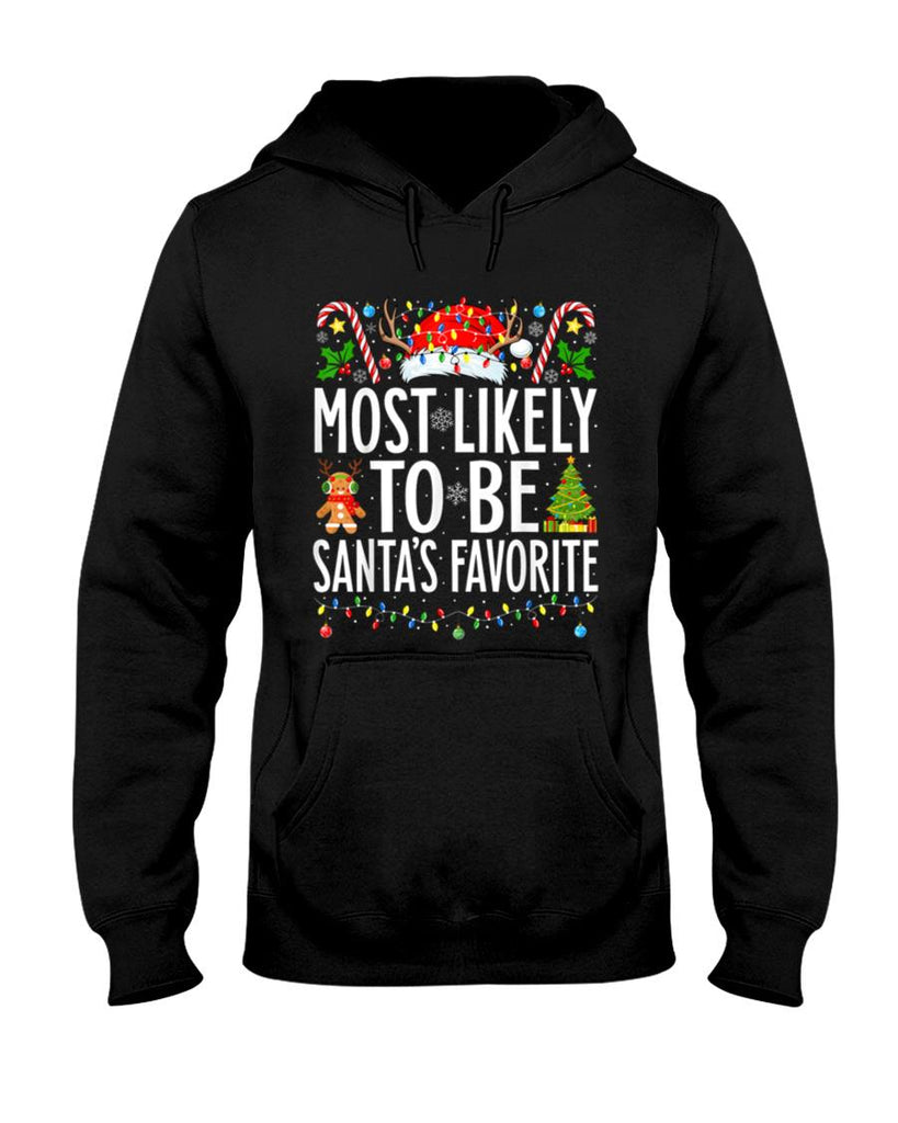 Most Likely To Be Santas Favorite Xmas Family Christmas T-Shirt