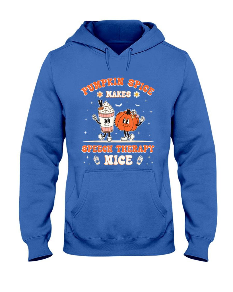 Fall Thanksgiving Pumpkin Spice Makes Speech Therapy Nice T-Shirt