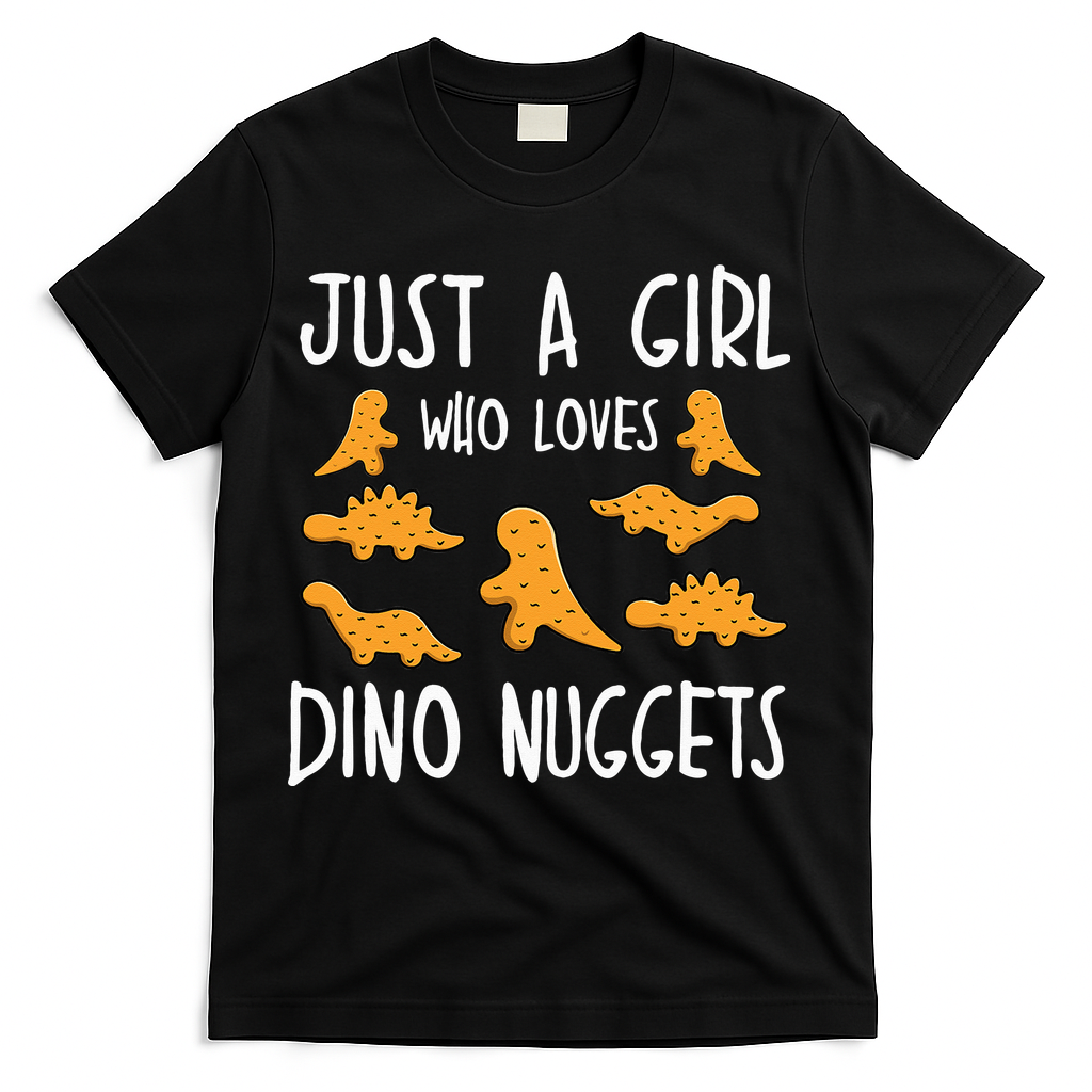 Just a Who Loves Dino Nuggets Merch Chicken Nuggets T-Shirt