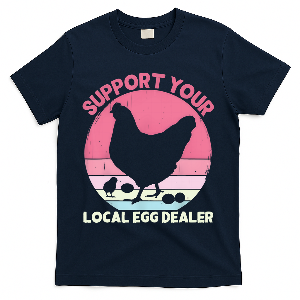 Support Your Local Egg Dealer Farmer Chicken Egg Lover Women T-Shirt