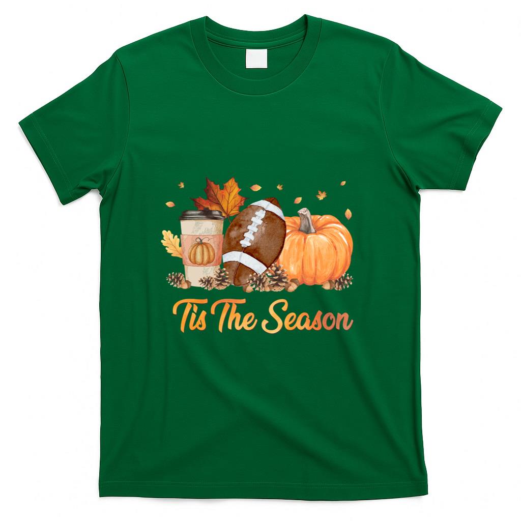 Tis The Season Football Fall Season Football Pumpkin Spice Long Sleeve T-Shirt