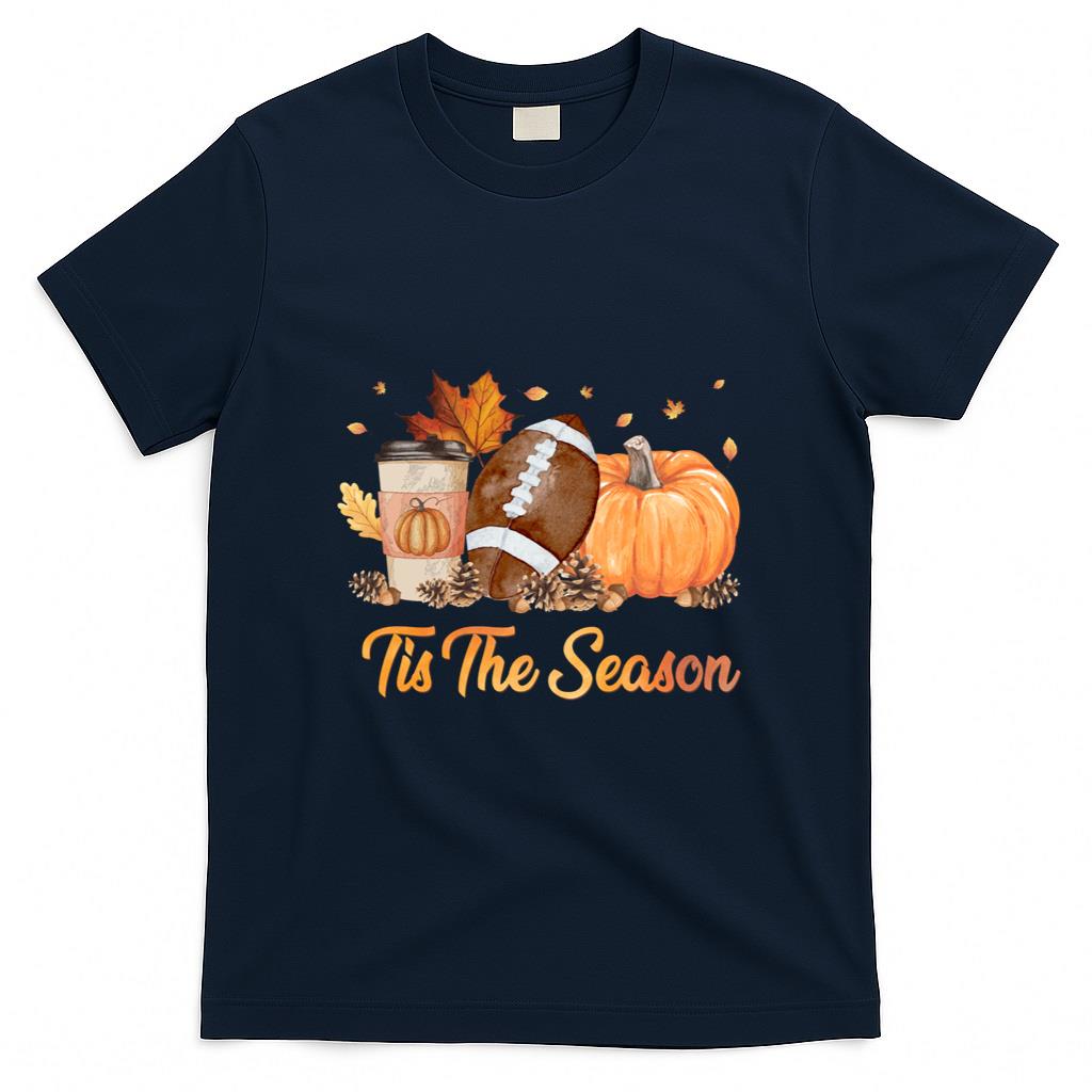 Tis The Season Football Fall Season Football Pumpkin Spice Long Sleeve T-Shirt