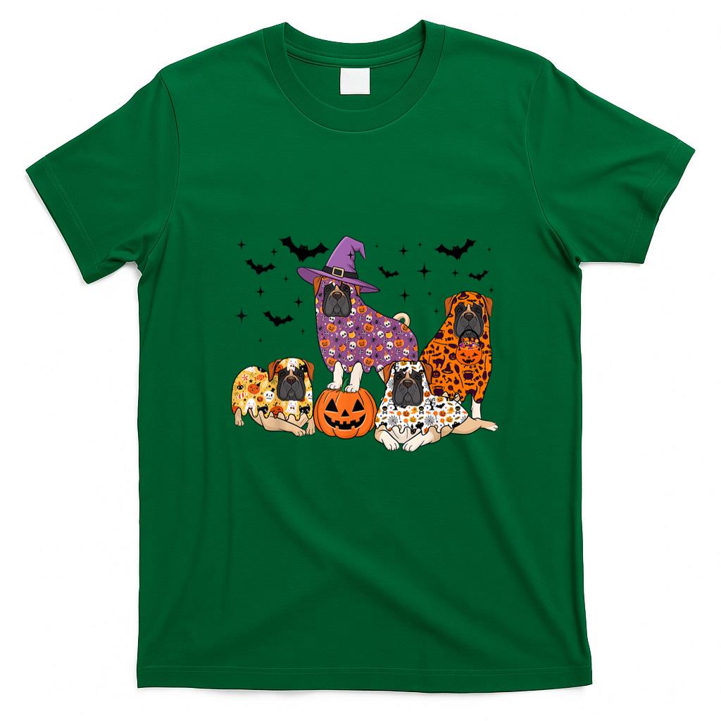 Pet Mom Halloween Shirt - Funny Halloween Ghost English Mastiff Boo Costume Spooky Dog T-Shirt