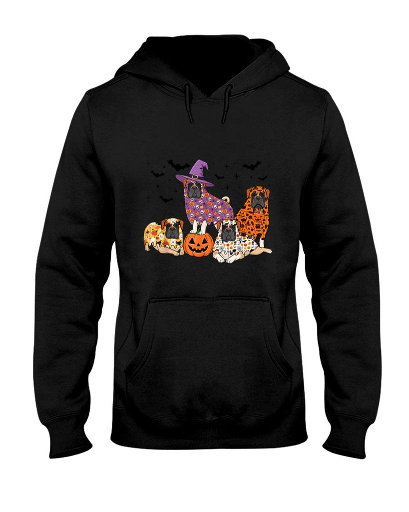 Pet Mom Halloween Shirt - Funny Halloween Ghost English Mastiff Boo Costume Spooky Dog T-Shirt