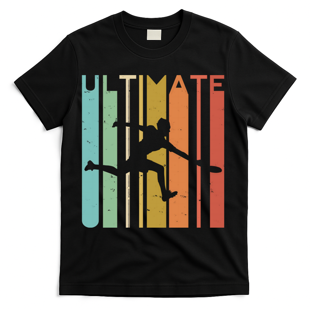 Ultimate Frisbee Retro Player Flying Disc College Cute Gift T-Shirt
