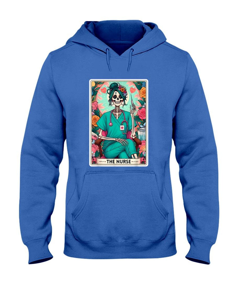 Halloween Shirt - The Nurse Skeleton Tarot Card Funny Nursing Nurse RN LPN NP T-Shirt