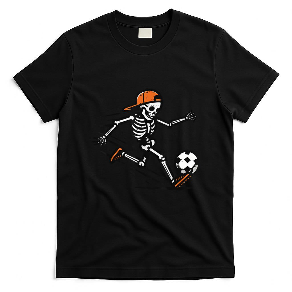 Halloween Shirt - Halloween Skeleton Soccer Football Costume Men Boys Kids T-Shirt