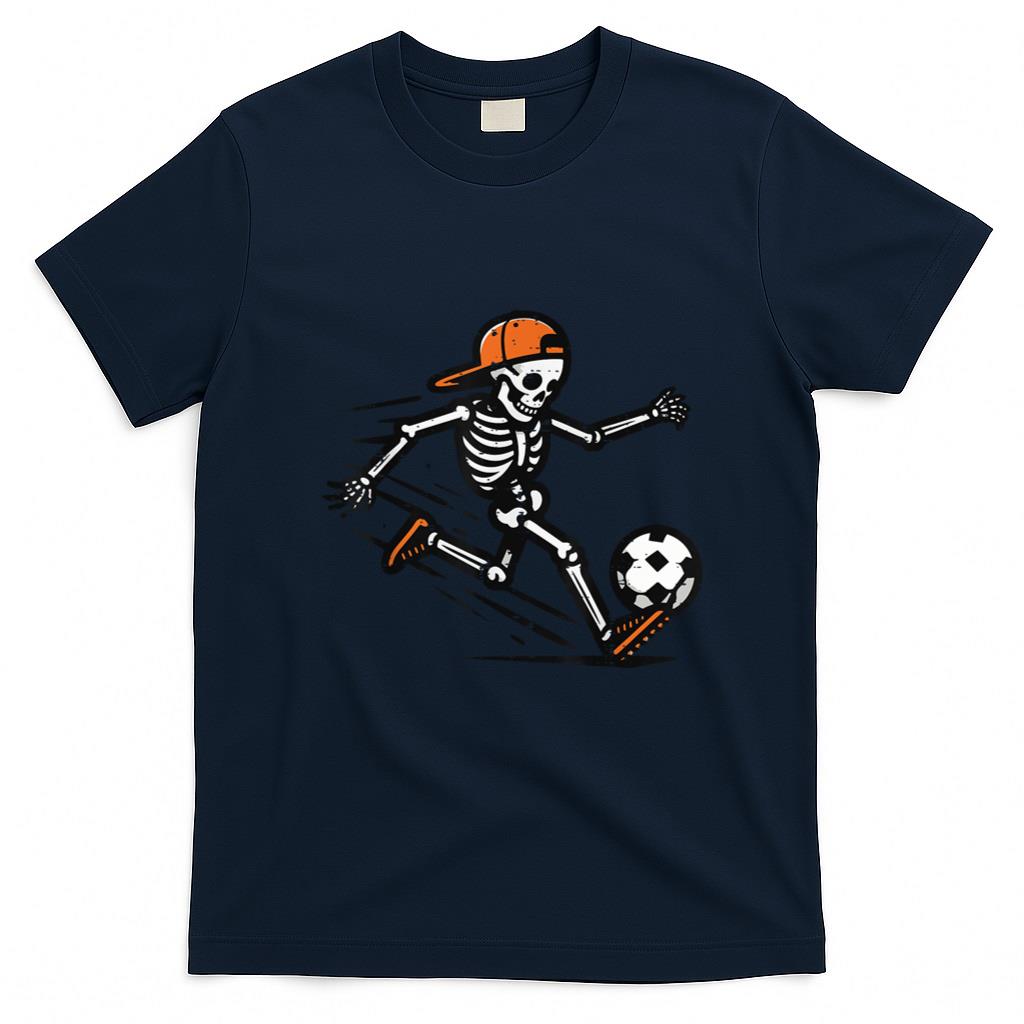 Halloween Shirt - Halloween Skeleton Soccer Football Costume Men Boys Kids T-Shirt