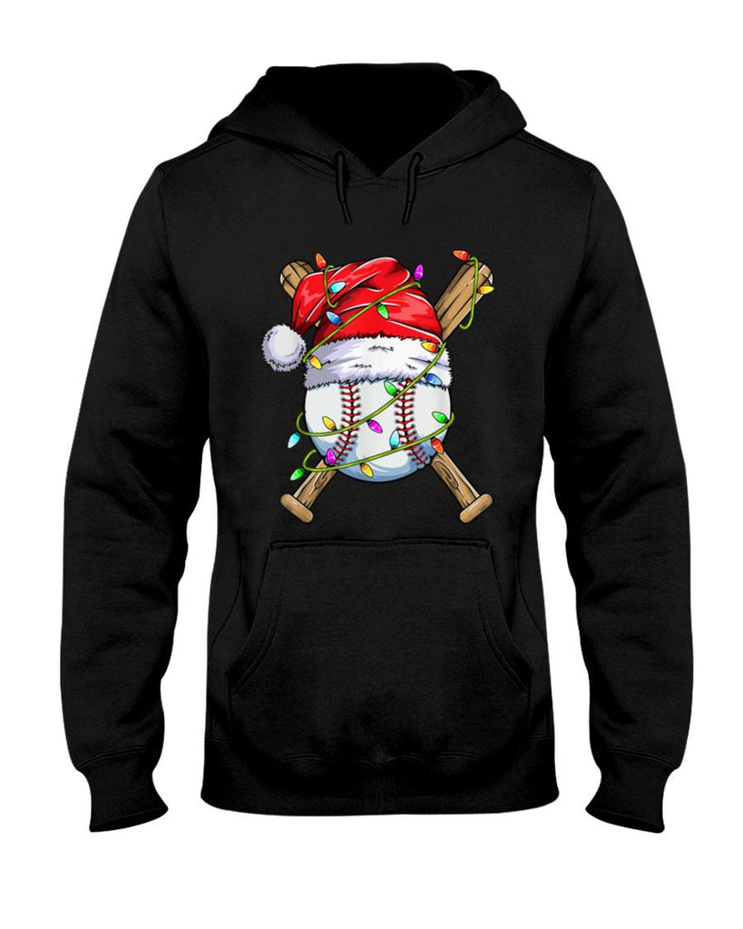 Santa Sports Design For Men Boys Christmas Baseball Player T-Shirt