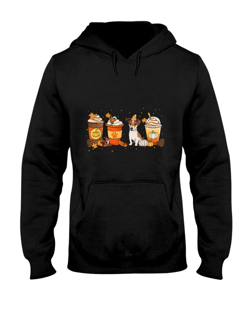 Pumpkin Spice Latte Jack Russell Fall Autumn Thanksgiving T-Shirt