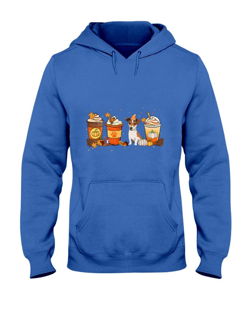 Pumpkin Spice Latte Jack Russell Fall Autumn Thanksgiving T-Shirt