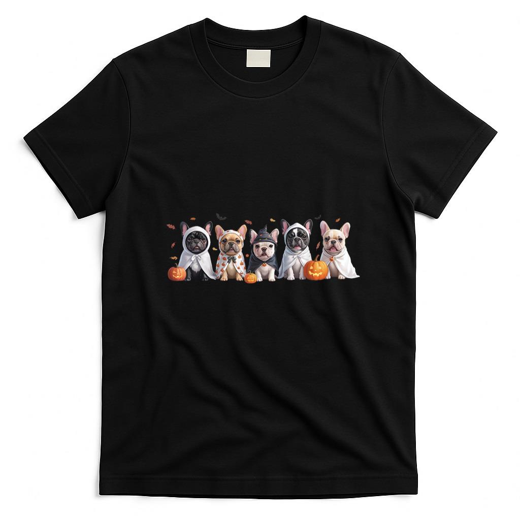 Pet Mom Halloween Shirt - Cute French Bulldog Halloween Costume Frenchie Dog Ghost T-Shirt