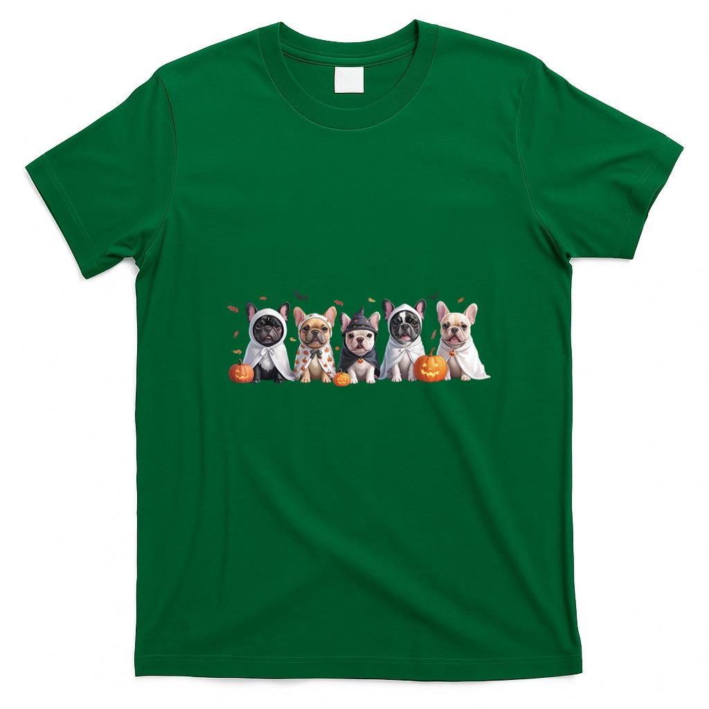 Pet Mom Halloween Shirt - Cute French Bulldog Halloween Costume Frenchie Dog Ghost T-Shirt
