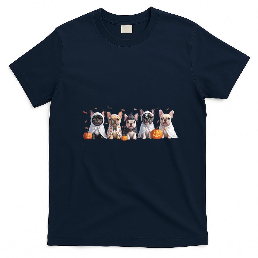 Pet Mom Halloween Shirt - Cute French Bulldog Halloween Costume Frenchie Dog Ghost T-Shirt