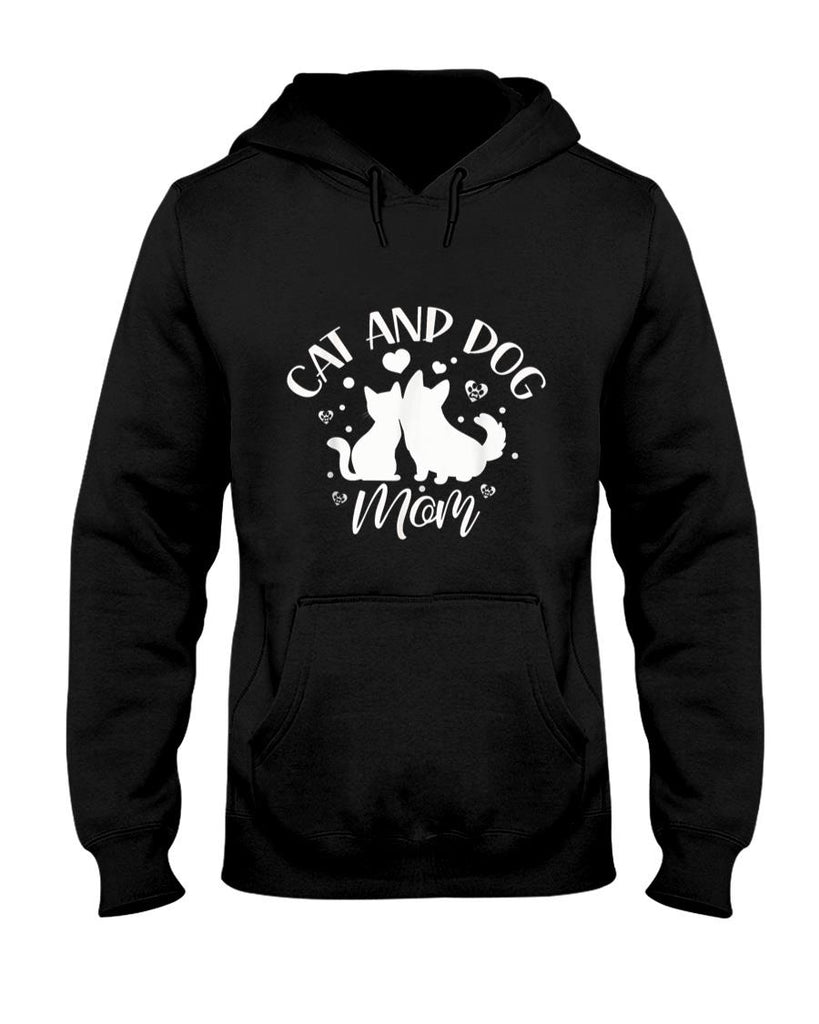 Pet Mom Halloween Shirt - Cat And Dog Mom Girl Lover Dogs Cats Mother Mommy Mama T-Shirt