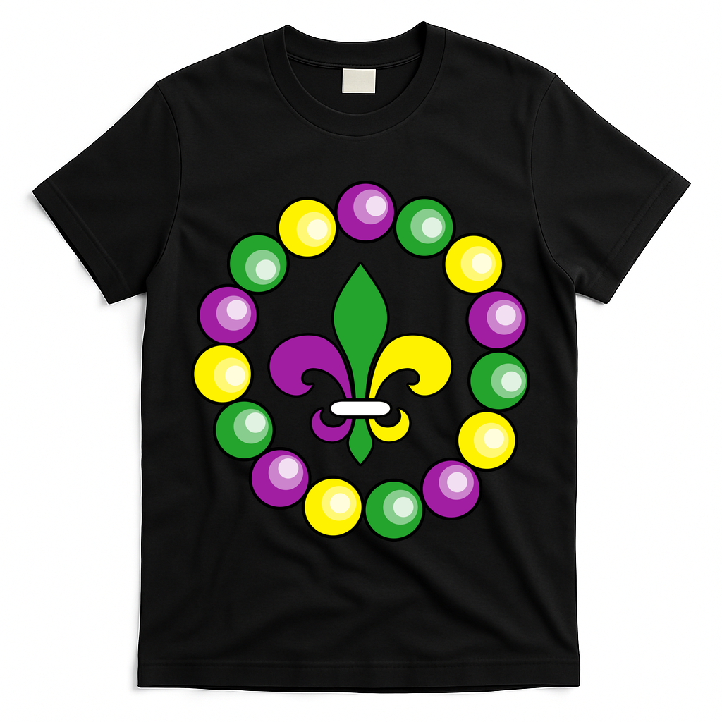 Mardi Gras Beads T-Shirt
