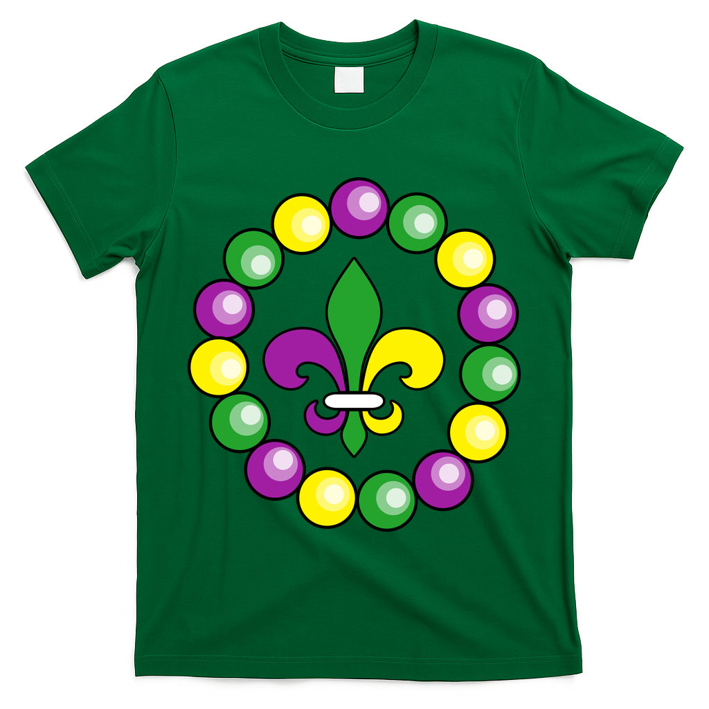 Mardi Gras Beads T-Shirt