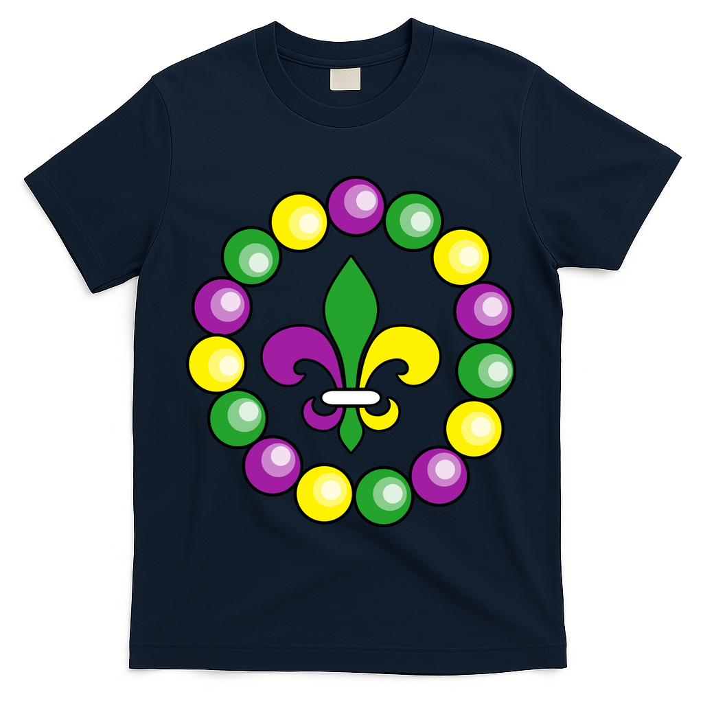 Mardi Gras Beads T-Shirt