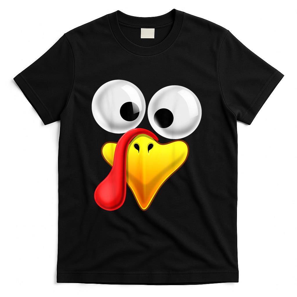 Thanksgiving Turkey Face Matching Family Costume Gift Kids T-Shirt