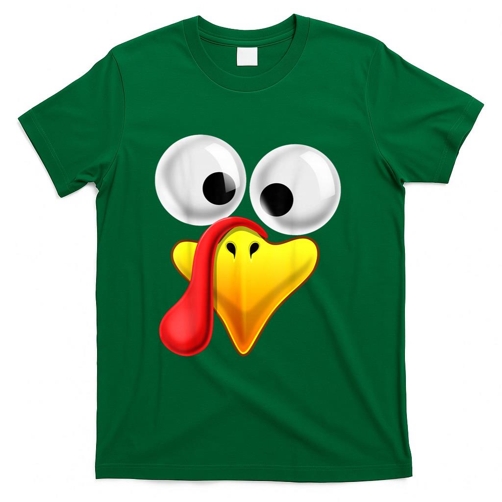 Thanksgiving Turkey Face Matching Family Costume Gift Kids T-Shirt